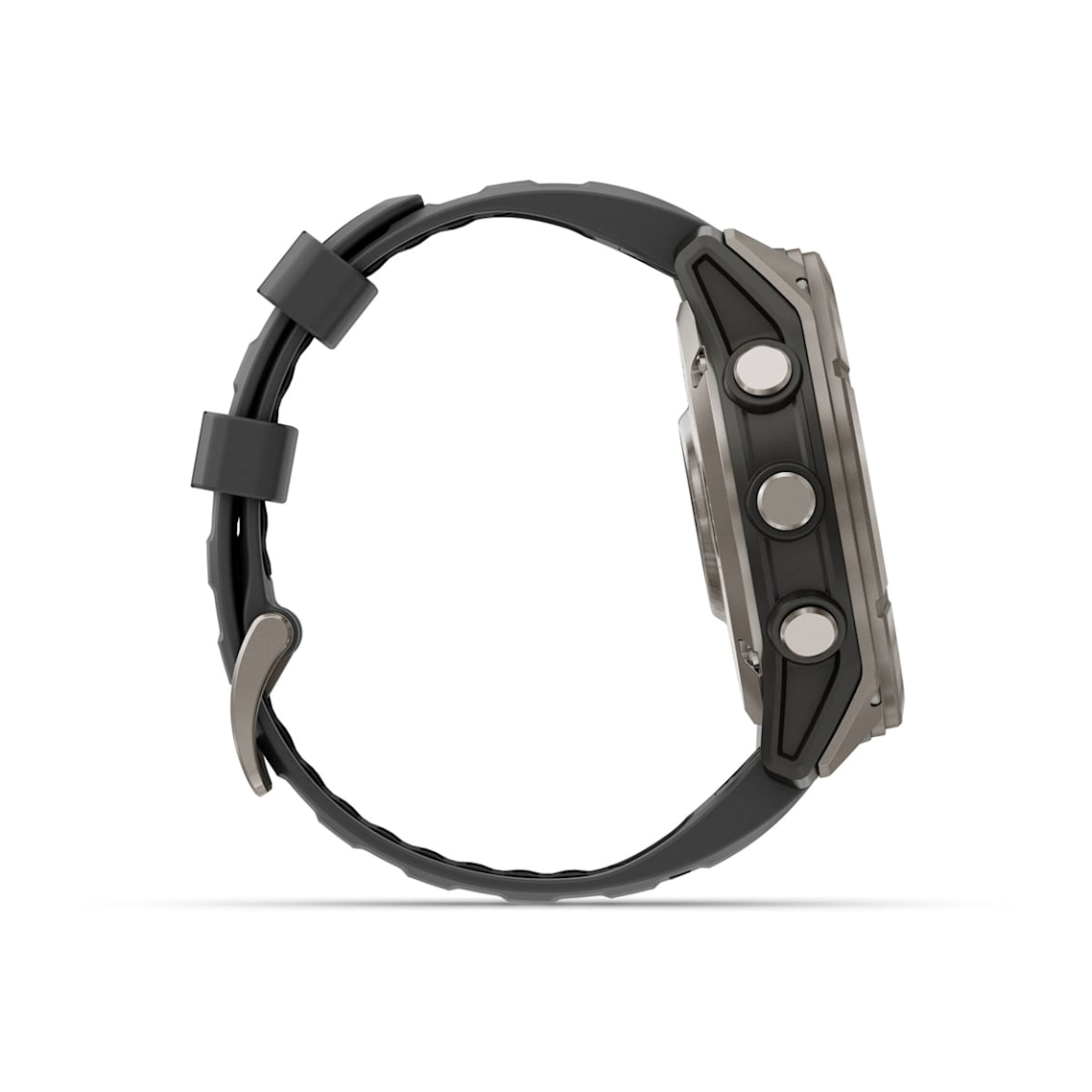 fēnix® 8 Pro – 51 mm AMOLED Sapphire Titanium with Graphite/Black Silicone Band
