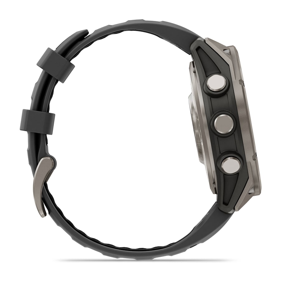 fēnix® 8 Pro – 47 mm, AMOLED Sapphire Titanium with Graphite/Black Silicone Band