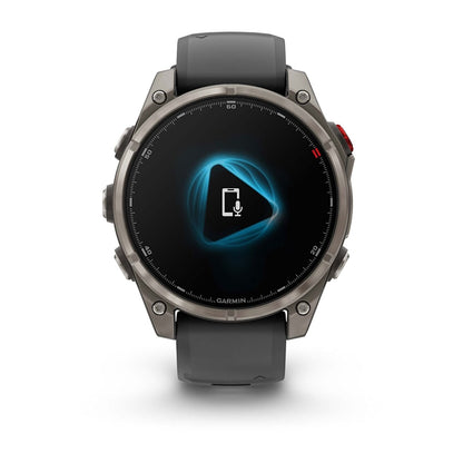 fēnix® 8 Pro – 47 mm, AMOLED Sapphire Titanium with Graphite/Black Silicone Band
