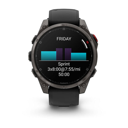 fēnix® 8 Pro – 47 mm AMOLED Carbon Gray DLC Titanium