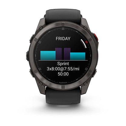 fēnix® 8 Pro – 51 mm, AMOLED Sapphire, Carbon Gray DLC Titanium