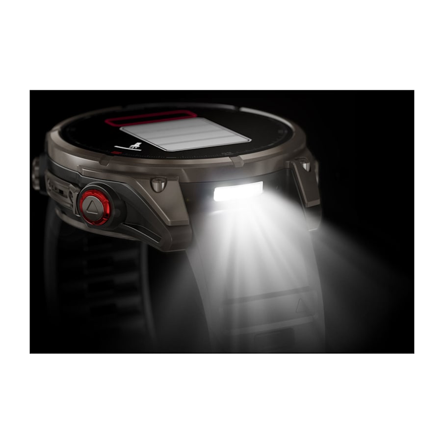 fēnix® 8 Pro – 47 mm, AMOLED Sapphire Titanium with Graphite/Black Silicone Band