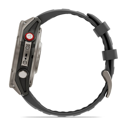 fēnix® 8 Pro – 47 mm, AMOLED Sapphire Titanium with Graphite/Black Silicone Band