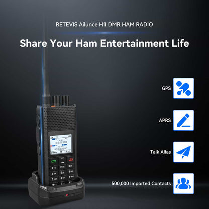 Retevis Ailunce H1 DMR & Analogue APRS Amateur Radio (6W VHF/UHF)