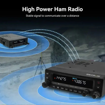 Retevis MA1 50W Dual Band Mobile Ham Radio w/ Wide-Band Receive