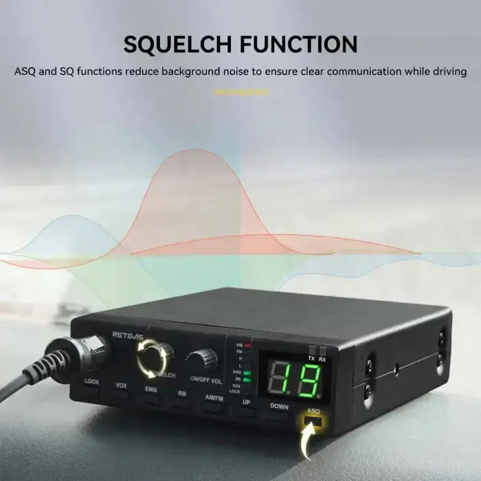 Retevis MB2 40 Channel AM/FM "Plug-and-Play" CB Radio