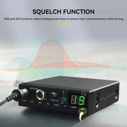 Retevis MB2 40 Channel AM/FM "Plug-and-Play" CB Radio