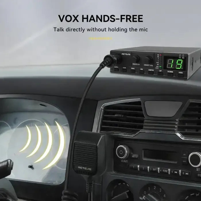 Retevis MB2 40 Channel AM/FM "Plug-and-Play" CB Radio
