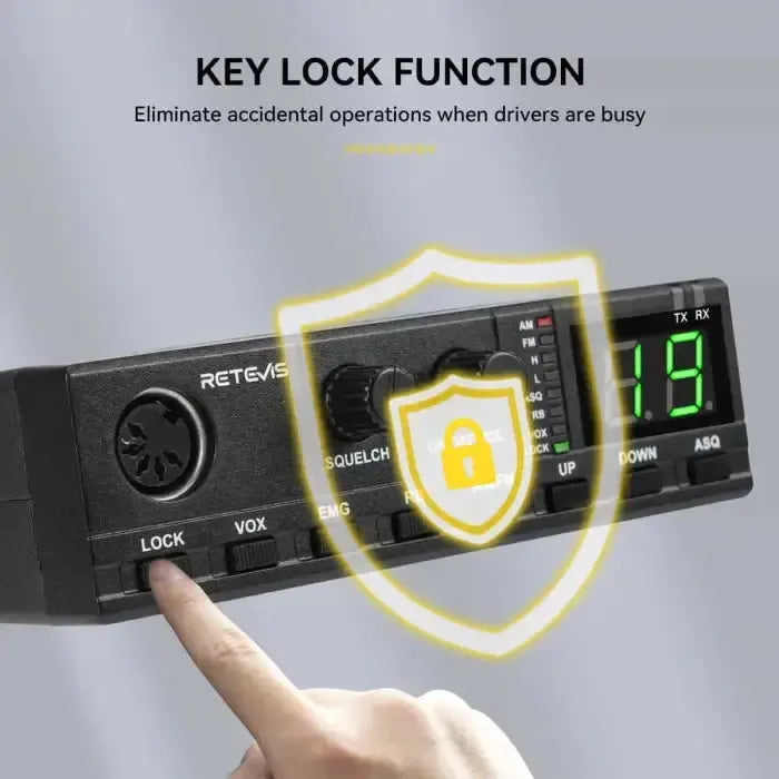 Retevis MB2 40 Channel AM/FM "Plug-and-Play" CB Radio