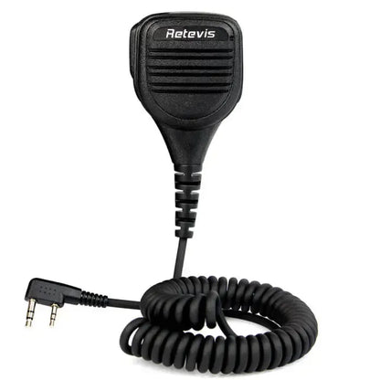 Retevis RS-112 HK003 Heavy-Duty Speaker Mic (IP54 Weatherproof, K1 Plug) - C9050A