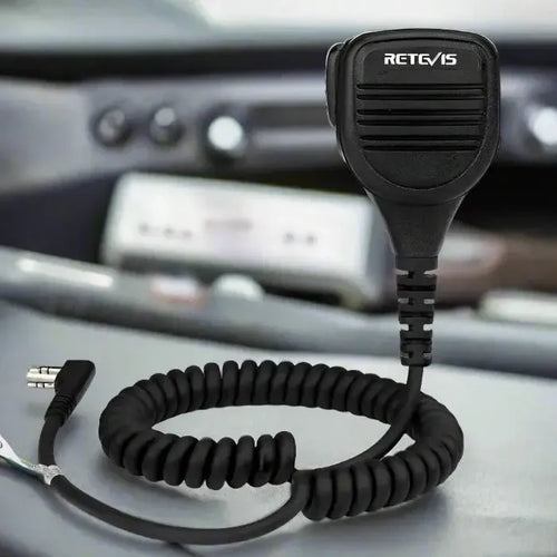 Retevis RS-112 HK003 Heavy-Duty Speaker Mic (IP54 Weatherproof, K1 Plug) - C9050A