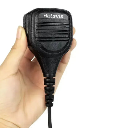 Retevis RS-112 HK003 Heavy-Duty Speaker Mic (IP54 Weatherproof, K1 Plug) - C9050A
