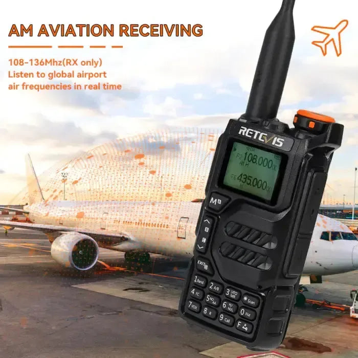 Retevis RA79 (UV-K5) Multiband Ham Radio with Scanner & Frequency Counter