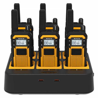 Retevis RB48 Premium Heavy Duty Full Power License Free Construction Job-site Two Way Walkie Talkie Radio