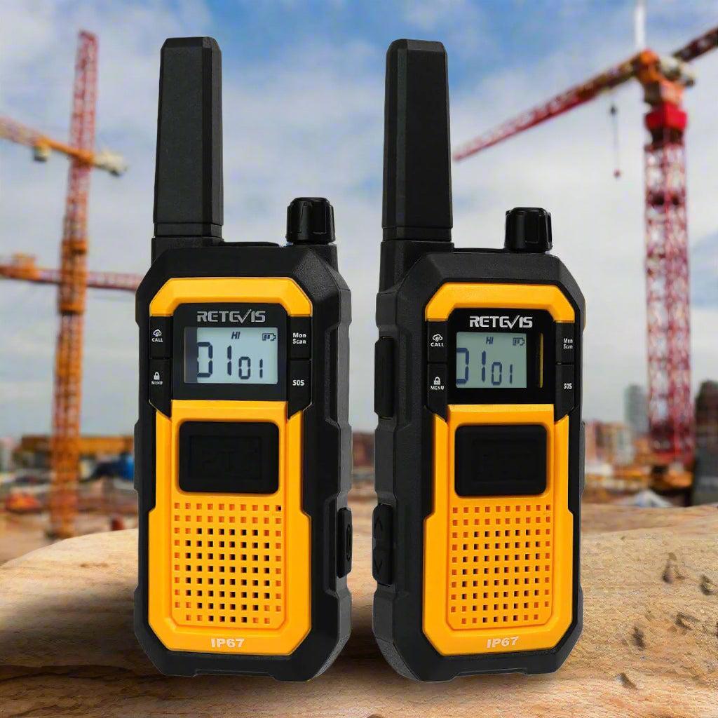 Retevis RB48 Premium Heavy Duty Full Power License Free Construction Job-site Two Way Walkie Talkie Radio