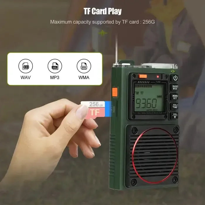 Retevis Retekess TR111 AM / FM / SW / VHF DSP Pocket Radio (App Control)
