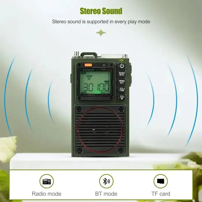 Retevis Retekess TR111 AM / FM / SW / VHF DSP Pocket Radio (App Control)