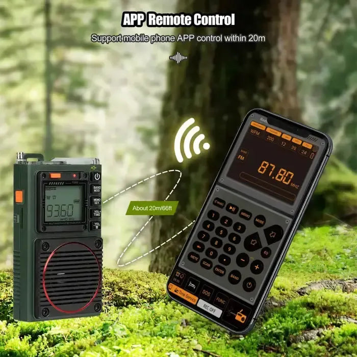 Retevis Retekess TR111 AM / FM / SW / VHF DSP Pocket Radio (App Control)