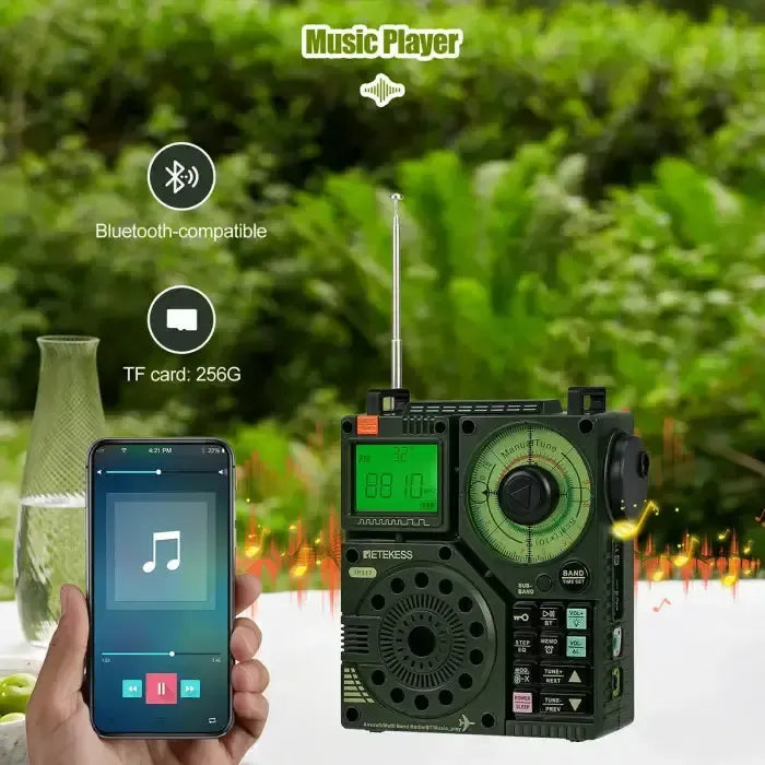 Retevis Retekess TR112 Air Band / Multi-Band Radio with App Control