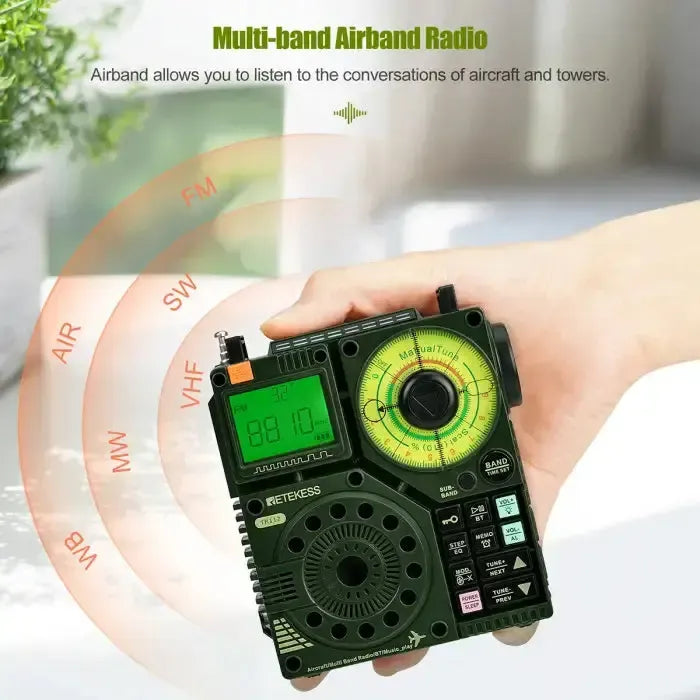 Retevis Retekess TR112 Air Band / Multi-Band Radio with App Control