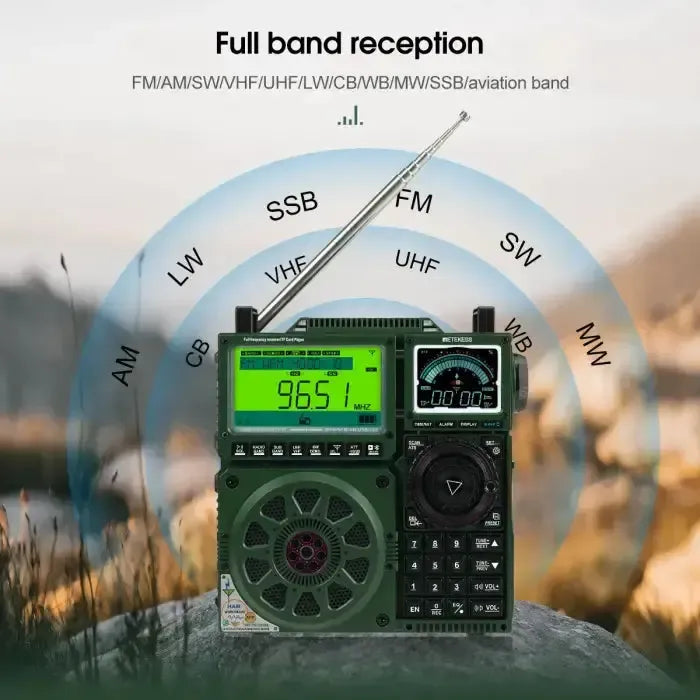 Retevis Retekess TR113 AM / FM / SSB / SW / MW / VHF / UHF Radio Scanner Receiver