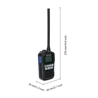 Retevis RM01 Floating VHF Marine Radio (3W, IP67 Waterproof)