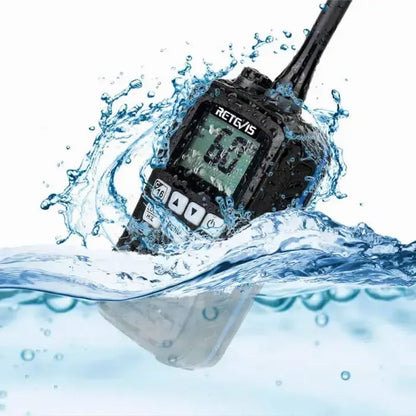 Retevis RM01 Floating VHF Marine Radio (3W, IP67 Waterproof)