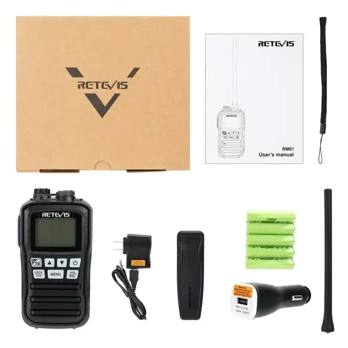Retevis RM01 Floating VHF Marine Radio (3W, IP67 Waterproof)