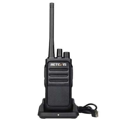 Retevis RT17 Premium GMRS License Free Business Hospitality Retail Restaurant Two Way Walkie Talkie Radio - 2 Pack