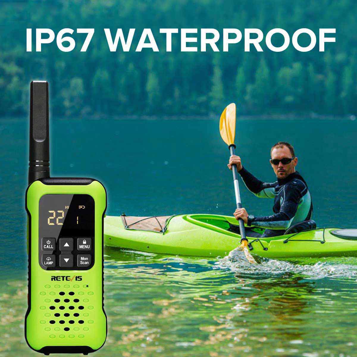 Retevis RT49P 2W Waterproof (IP67) GMRS Radio 2-Pack