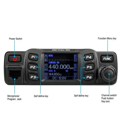 Retevis RT95 25W Dual Band Mobile Ham Radio (CHIRP Compatible)