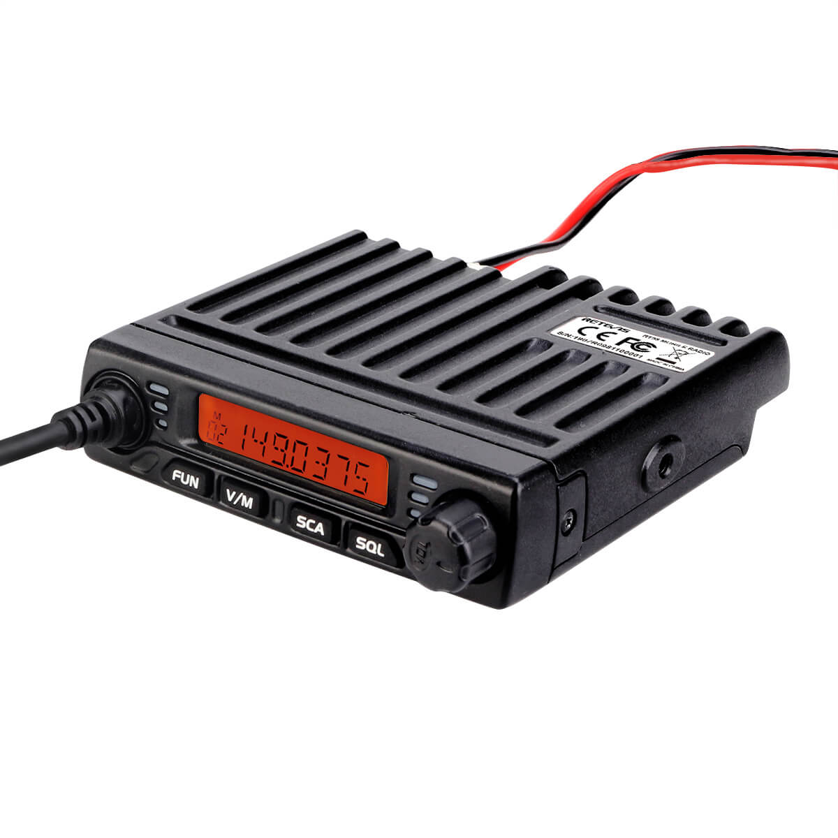Retevis RT98 15W Mini VHF (2-Meter) Mobile Ham Radio