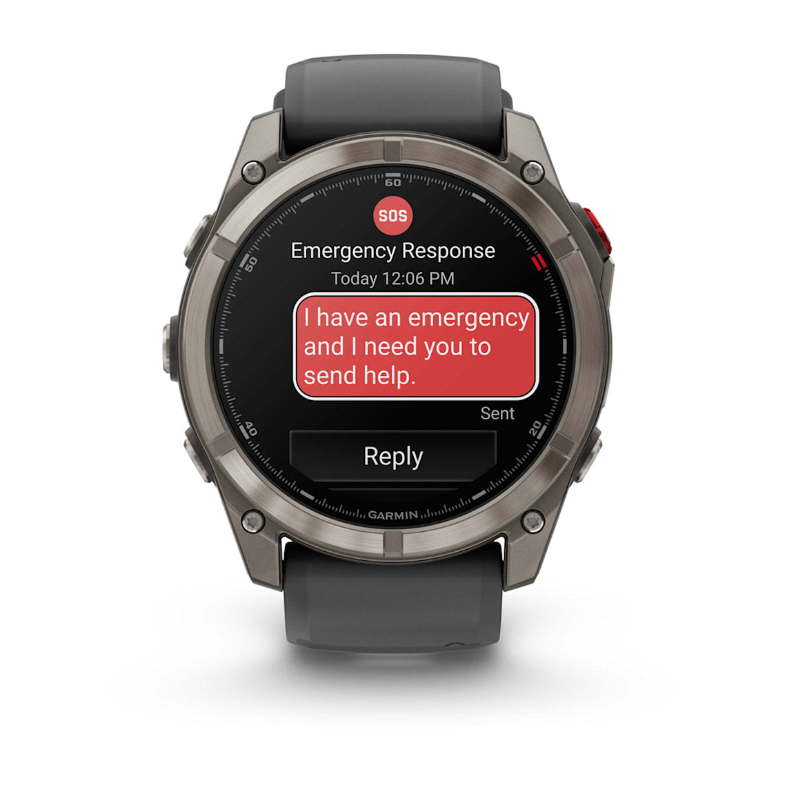 fēnix® 8 Pro – 51 mm AMOLED Sapphire Titanium with Graphite/Black Silicone Band