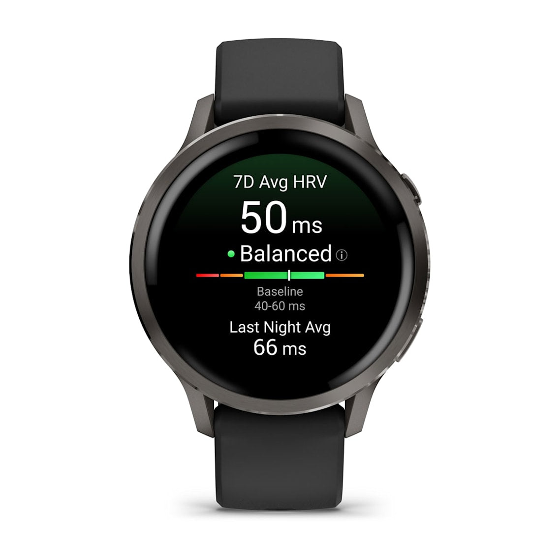 Venu® 4 – 41 mm Slate with Black Silicone Band